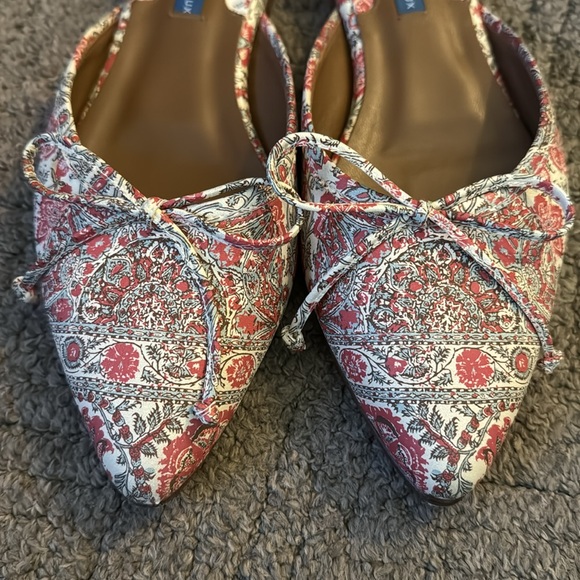 MARGAUX x Schumacher printed leather The Pointe Mule EUC 38 1/2 - Picture 1 of 6